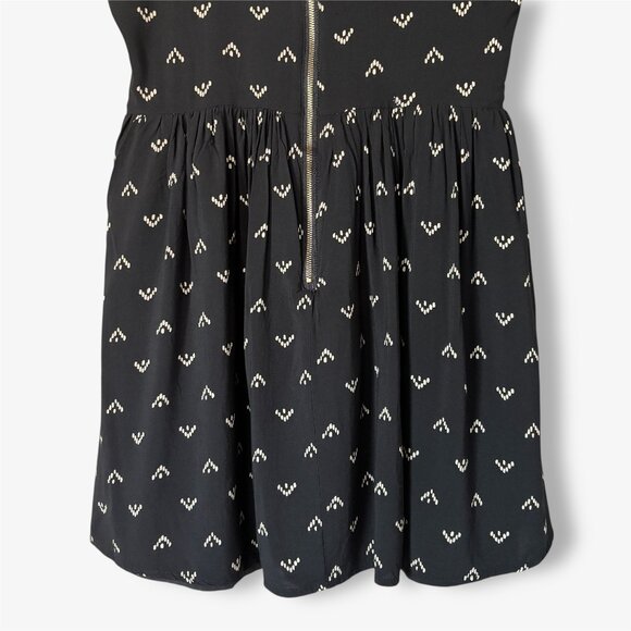 Forever 21 Geometric Print Mini Dress in Black and White Womens Medium Boho - Picture 12 of 15
